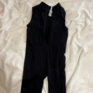 Snatched Black Sleeveless Romper